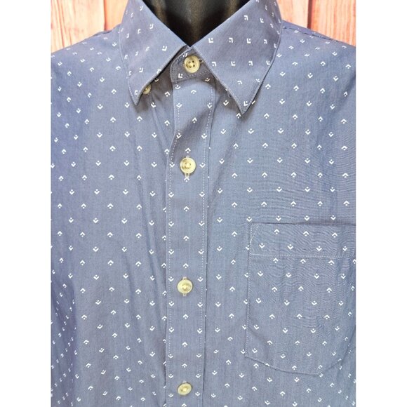 Travis Mathews Mens Geometric Print Shirt Medium Short Sleeve Button-Up - Picture 3 of 6
